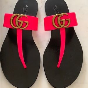 Gucci marmont slides new in box authentic 37.5